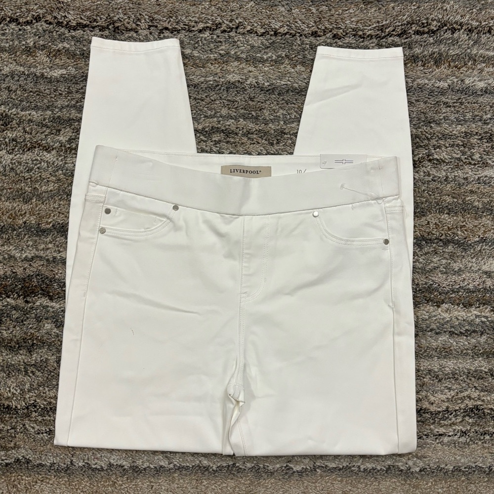 Liverpool Non-See-Thru White Ankle Skinny Jeans Sz 10/30 Nwt | Ankle Skinny Nwt*